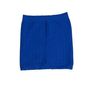 Guess Royal Blue Textured Mini Skirt